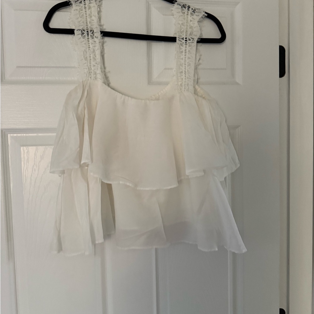 Cami NYC Cream Layered Blouse